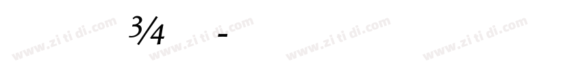 ApollineStd Italic字体转换